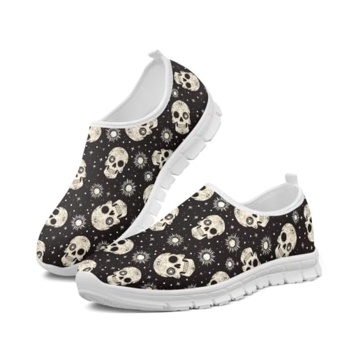 Image of Floral Sneakers for Women Colorful Art Shoes for Women Slip On Casual Work Shoes