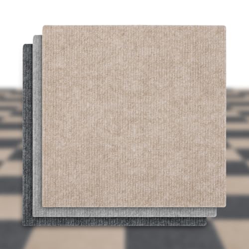bimiti Carpet Tiles Peel and Stick, Squares Carpet Floor Tile 12