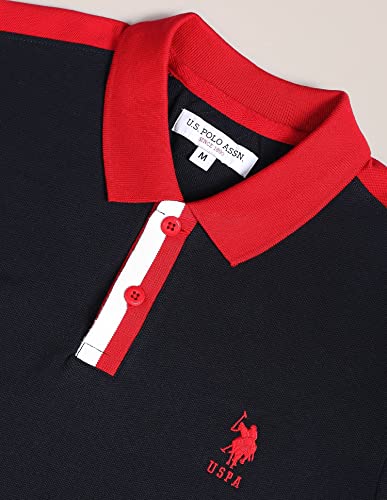 Image of U.S. POLO ASSN. Solid Slim Fit Polo T Shirts for Men - 100% Cotton, Half Sleeve Mens Tshirt