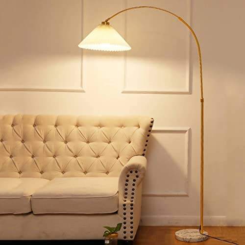 Bogenlampe mit Marmorfuß höhenverstellbar 150-180cm,Stehlampe Stehleuchte...