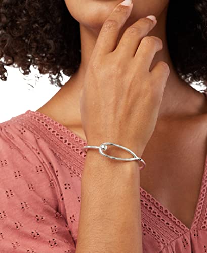 Lucky Brand Women's Modern Simple Life Silver Cuff Bracelet, One Size #TOP1