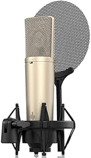 Donner DC-87 XLR Condenser Microphone, 25.4mm Large Diaphragm Studio Microphone, 3 Polar Patterns Recording Mic for Streaming, Podcasting, Broadcast, Vocals, Instrument, Classic Design