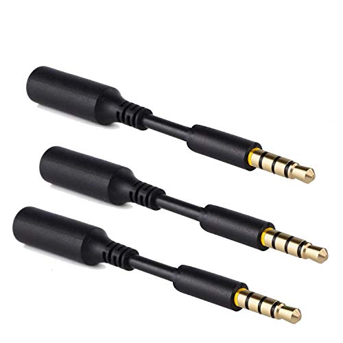 baolongking Audio Jack 3,5 mm Auriculares AUX Jack extensión Adaptador para Cargador de batería,Mophie Juice Pack, OtterBox, Lifeproof, Trianium para Smartphones, tabletas