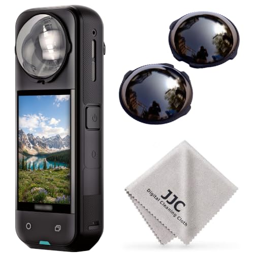 JJC for Insta360 X5 ND32 ND Filters for Insta360 X5 Accessories for Front and Rear Lens 5 Stops Light Reduction Camera Exposure Control Auto Detect Neutral Density Optical Glass Multi-Coated