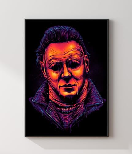 Image of HUANNY Diamond Painting Horror Movie Diamond Art Michael, 5D Full Drill Cross Stitch Embroidery Kits