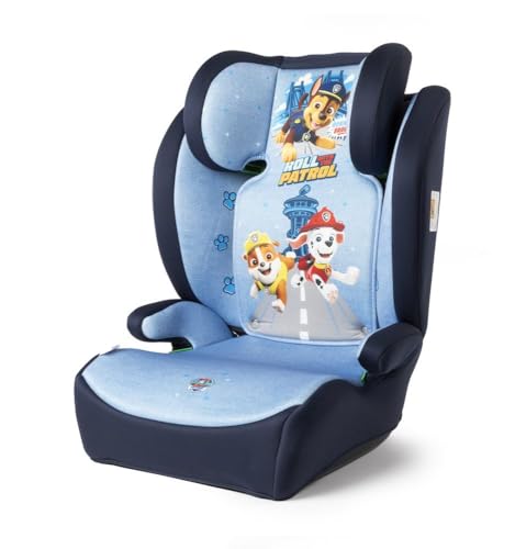 Tataway Paw Patrol Boy i-Size, Seggiolino auto bambini 15-36 kg (3,5-12 anni), 100-150 cm, Gruppo 2/3, si installa con cintura a 3 punti, azzurro