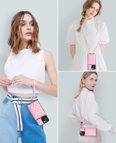 Housse iPhone 16 Pro Max avec blocage RFID et pochette zippée