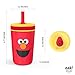 Zak Designs Sesame Street Kelso Toddler Cups For Travel or At Home, 12oz Vacuum Insulated Stainless Steel Sippy Cup With Leak-Proof Design is Perfect For Kids (Elmo)