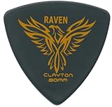 Clayton Black Raven Guitar Picks (Select from gauges .38mm - 1.26mm)