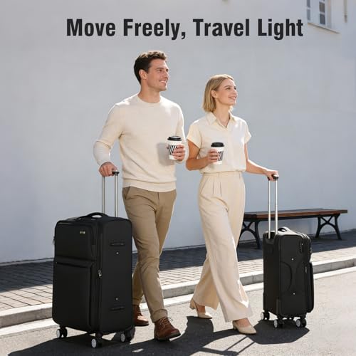 VJI Softside Expandable Spinner Luggage