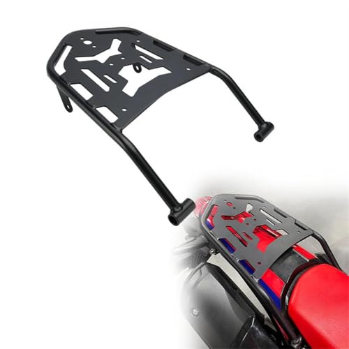 Porte-bagages arrière noir CRF 250 Rally pour fixer vos sacs sans outils complexes