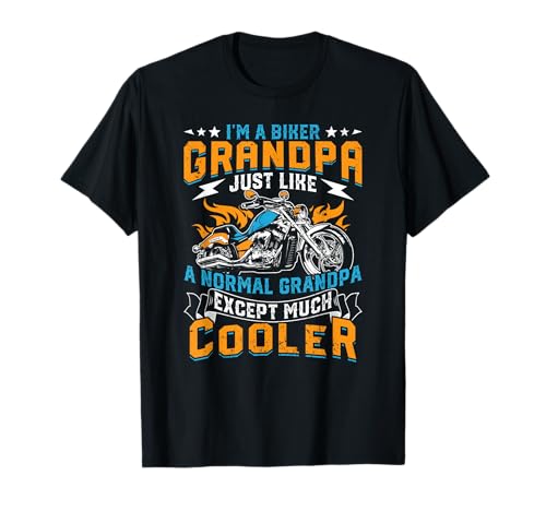 Cool grandpa motorcycle gift idea T-Shirt