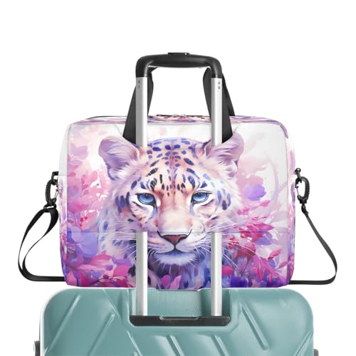 Maletín para laptop 15.6-16 pulg morado floral resistente agua miniatura 7