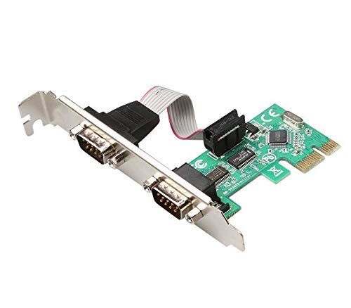 dyeton pci express 2 port serial card