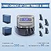 Frifreego US Coin Counter Machine, Auto Coin Sorter/Wrapper/Roller Machine for Coins 1¢, 5¢, 10¢, 25¢, 1 Dollar, Max. Counting Speed 250 Coins/min, with Coin Bins&Tubes and Coin Roll Wrappers