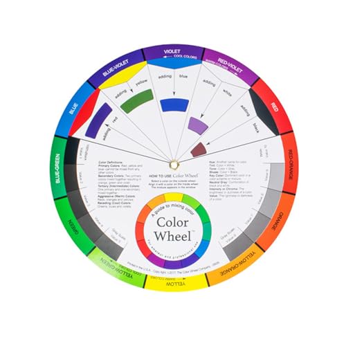 ZJchao 360° Color Wheel for Painting and Design