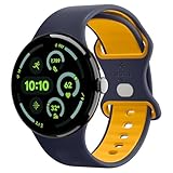 [Spigen] Pixel Watch 4/3/2/1 41mm バンド 肌にやさしい 軽量 シリコン素材 ストラップ 通気性 ナノポップ AMP09485 (ブルーベリー・ネイビー)