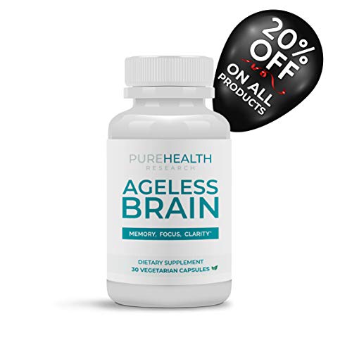 Ageless Brain by PureHealth Research - Memory, Focus & Clarity. Doctor Formulated, Brain Supplement for Healthier Brain, Sharper Mind & Clearer Thinking - 30 Capsules - Thumbnail 4