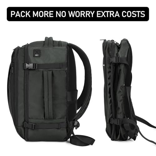 Image of ECOHUB Travel Backpack 18x14x8 Frontier Airlines Personal Item Bag Gray | Carry On Backpack with 13 Pockets, Casual Daypack for Men Women Airline Approved Water Resistant Back pack with Charging Port