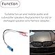 Ruimou 2Pcs Auto-Lautsprecher-Adapter-Kabelbaum Kompatibel Mit BMW 3Er E90 E91 E92 E93 2006-2011 / 1Er / 2Er Etc