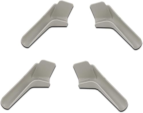 Miniatura 10 de Tapas de canalón de lluvia para autocaravana, cámper, remolque, canalón, versión larga, izquierda y derecha, caño blanco de 3 12 pulgadas de largo,