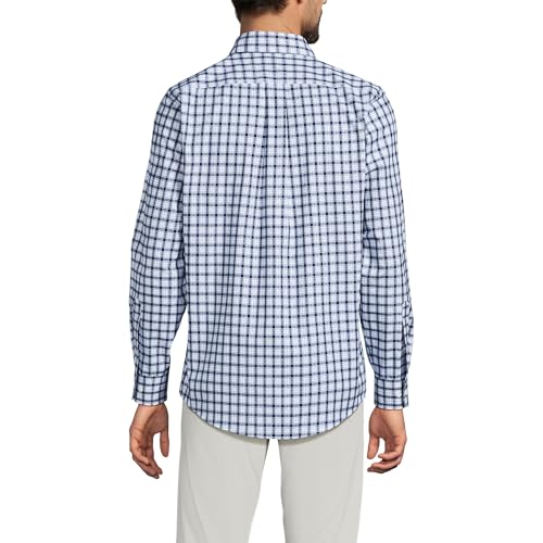 Lands' End Men's Tailored Fit No Iron Twill Long Sleeve Shirt2