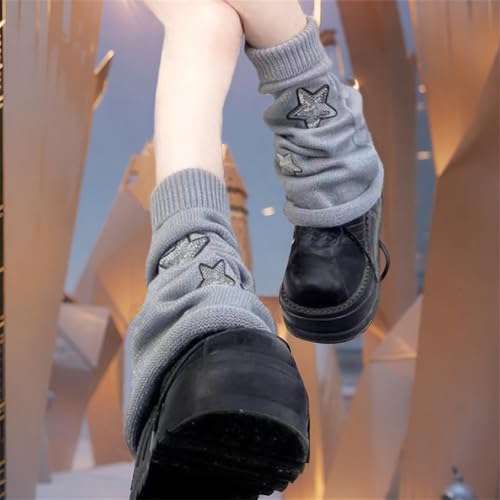 Image of Goth Leg Warmers Women Cute Y2k Harajuku Punk Rave Emo Grunge Winter