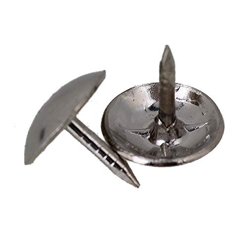 Clavos de muebles con cabeza redonda plateados 8x9mm, 100 piezas miniatura 3
