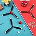 Outus 6 Sets Spare Rc Plane Propellers 3 Blade Propeller Compatible with P40 Fighter Remote Control Plane 761-13 Radio Controlled Airplane Carbon Fiber Nose Cone with Savers and Adapters