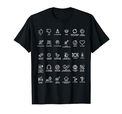 Aide à la communication pour les TSA autistes non verbaux et les voyageurs T-Shirt