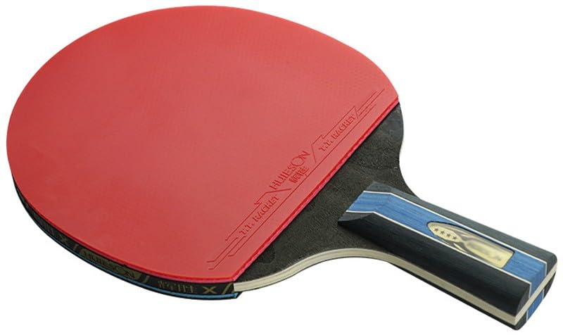 JITEM Performance Ping Pong Paddle - 7-Layer Pure Wood Blade - Pure Wooden Handle, Excellent Grip - Table Tennis Racket with Carrying Case(Color:B)