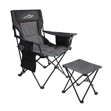 camping chair with footrest
