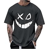 Photo Gallery rumaozia maglietta da uomo oversize con xo smiling face print, grafica girocollo active shirt, casual comfy tees t-shirt per l estate, abbigliamento da uomo, top fitness e corsa, o grigio scuro, l Photo Gallery rumaozia maglietta da uomo oversize con xo smiling face print, grafica girocollo active shirt, casual comfy tees t-shirt per l estate, abbigliamento da uomo, top fitness e corsa, o grigio scuro, l
