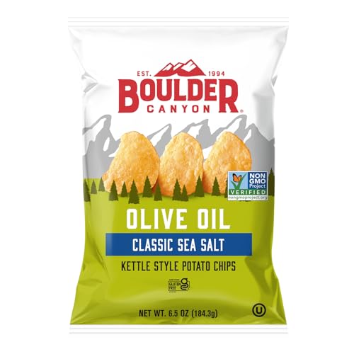 Image of Boulder Canyon Olive Oil Kettle Chips, Classic Sea Salt, 6.5 oz
