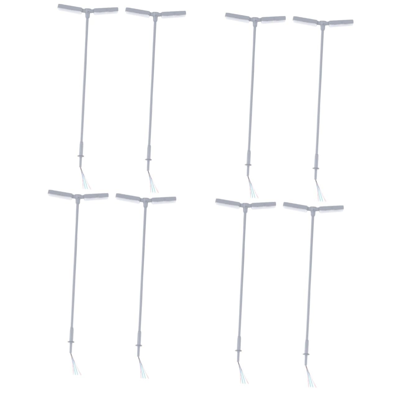 CORHAD 4sets Sturdy Bonsai Lamps Decorative Miniature Street Lamp for Model Houses Mini Garden Models 2pcs*4