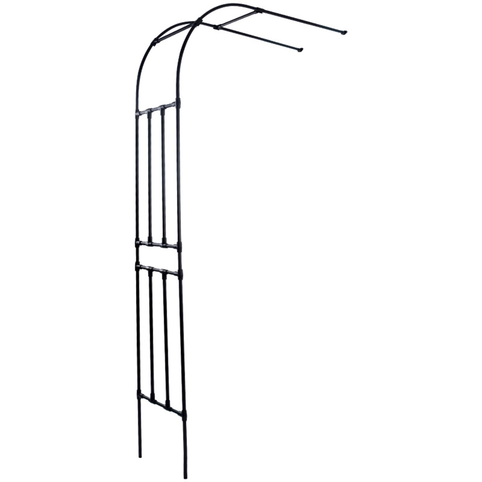 Arche de jardin en métal robuste avec treillis Pera pour roses