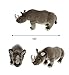 DolliBu Wild Stuffed Animal Soft Plush Collection, Storytime Buddy Rhino Animal for Children, Rhino Plush Safari Stuffed Animals for Girls & Boys - Rhinoceros 14