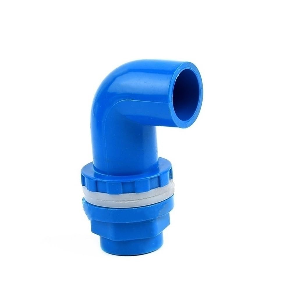 Pipe Drainage Joint Blue Inlet Outlet Drainage Elbow/Straight Connector, PVC Aquarium Drain Joint 20/25/32/40/50mm 1pc(Yellow,40mm)