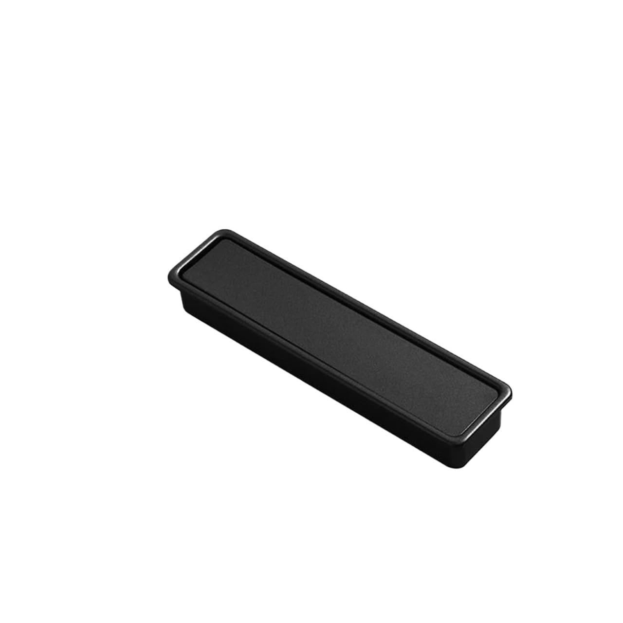 Mohuied Matte Black 99Mm Recessed Handle Modern Simple Sliding Door Concealed Embedded Handle Zinc Alloy Kitchen Cabinet Invisible Furniture Slotted(Matte Black 99Mm)