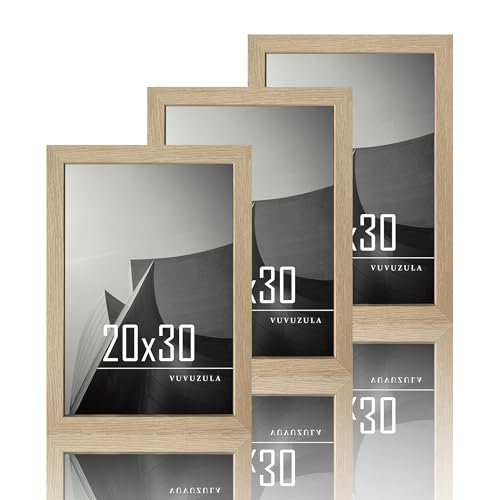 VUVUZULA Bilderrahmen 20x30cm Holz Fotorahmen 8x12 Zoll Holzrahmen MDF...