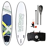 tablas medidas en pulgadas Bolsa paddle sup ecológica Tabla Paddle Surf Hinchable BeXtreme Shark. Tabla Sup Hinchable Unisex Doble Capa termosellada Fusion. Stand up Paddle Surf Kit Remo, Mochila, Aleta USBOX y reparación. Medidas 10.4\'x32 x5