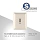 S/CONN maximum connectivity Telefondose TAE U - 1x6 - Anschlussdose - Universal für F+N - Aufputz AP - 1x Telefon oder 1x Nebenstelle Fax AB Modem NTBA DSL-Splitter - beige