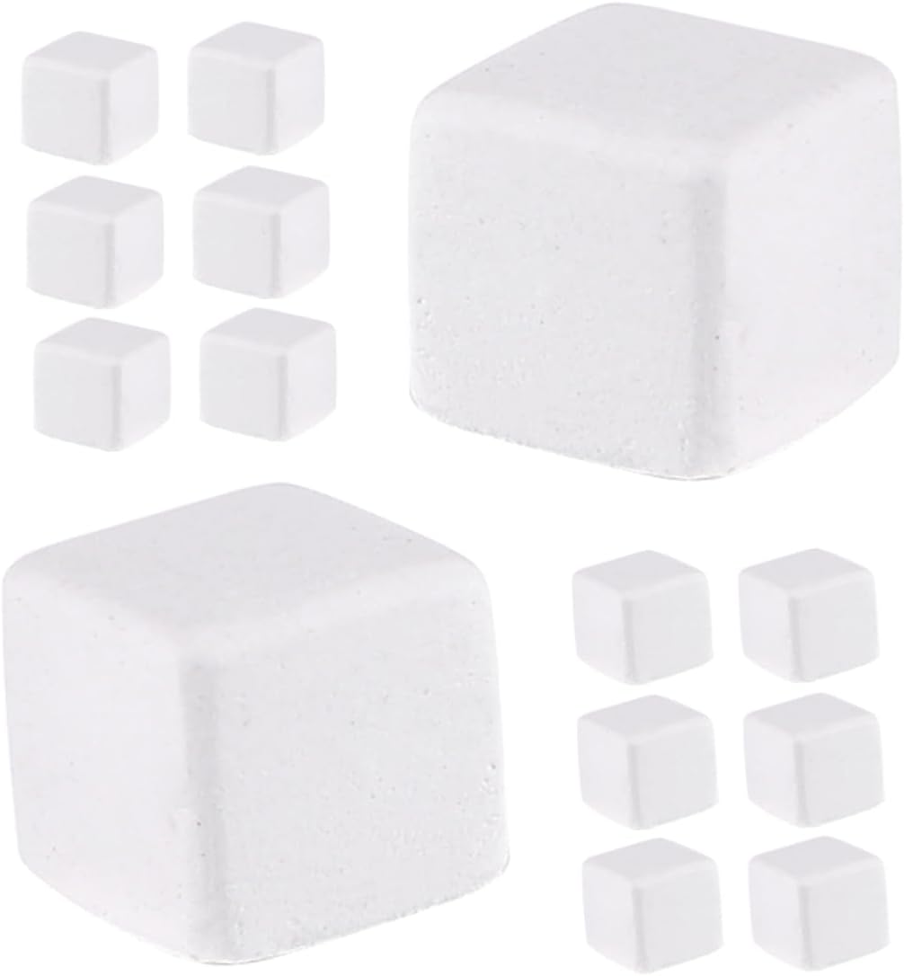 Toyvian 30pcs Natural Mineral Calcium Blocks for Turtles Tortoises Lizards Frogs and Chameleons Teeth Grinding Aid with Essential Microelements Supports Dental Health and Promotes Reptile