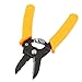 Aexit Yellow Good Performance Pliers Handle 14AWG to 24AWG Wire Cutter Pliers Tool Side-Cutting Pliers 6.5