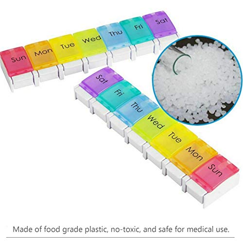 DECDEAL Organizador de Comprimidos para Viagem Caixa de Comprimidos Semanais Caixa de Comprimidos de