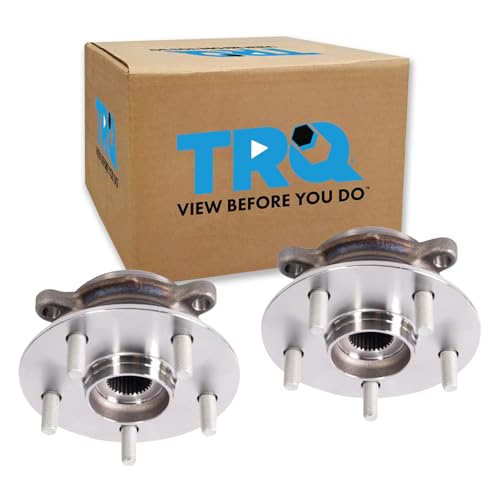 Image of TRQ Front Left and Right Wheel Bearing and Hub Assembly Set 2 Piece Compatible with 2019-2023 Toyota RAV4 Limited Hybrid XLE XSE LE