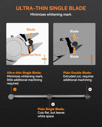 image for Model Nippers with Ultra-thin Single Edge, Uleey 4.9 inch Sprue Cutter