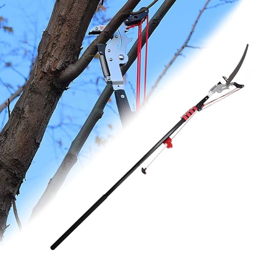 Telescopic Pole Saws Tree Pruners,Professional Telescopic Tree Pruner Extendable Pruning Saw Gardening Landscaping(24ft)