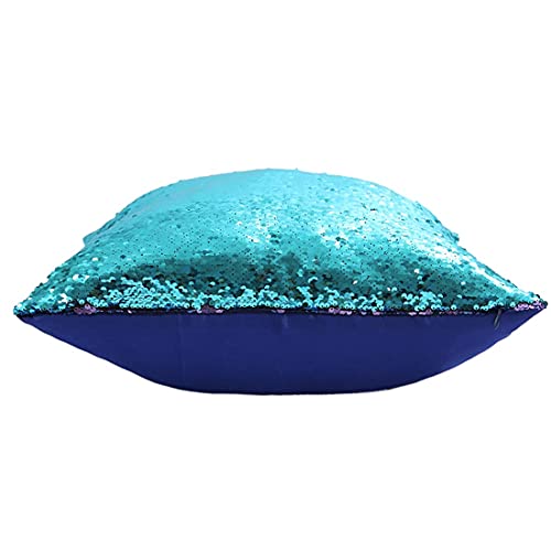 Squarepie Reversible Sequin Pillow Covers Set Of 2, Mermaid Decorative Pillowcases, Magic Color Changing Flip Sequin Throw Cushion Cases thumb #4