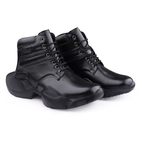Global Rich Mens 4 Inch Hidden Height Increasing Casual Black Formal and Ankle Lace-Up Light Weight Boots.- 5 UK (B0D83Y79RD) Amazon Price History, Amazon Price Tracker